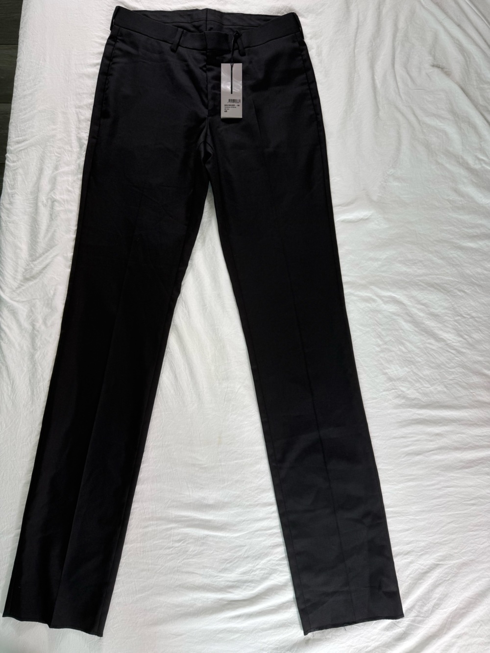 Christian Dior Uniforme Womens 44 Black Virgin Wool Dress Pants Trousers NWT
